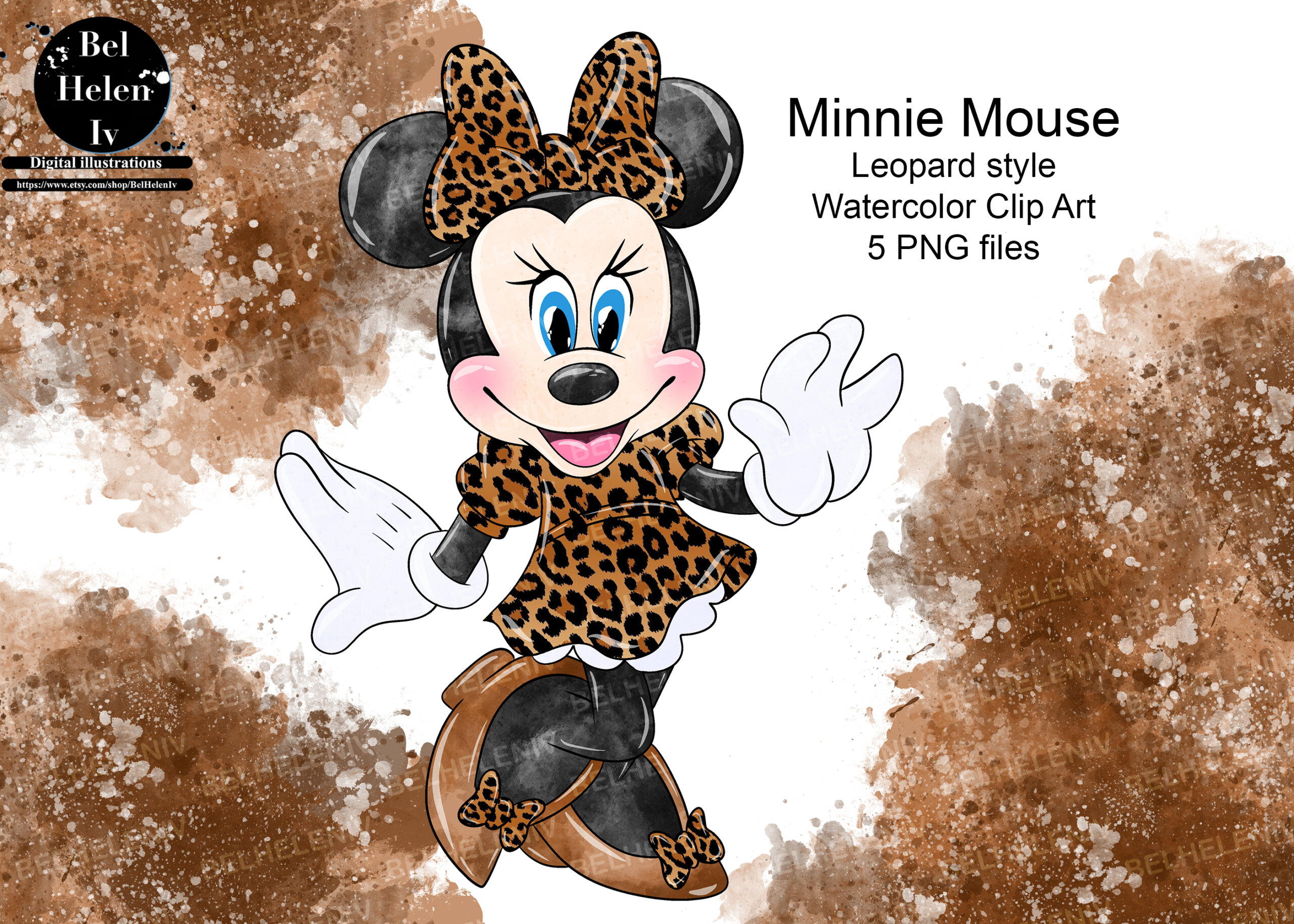 Minnie mouse shop leopard print outfit