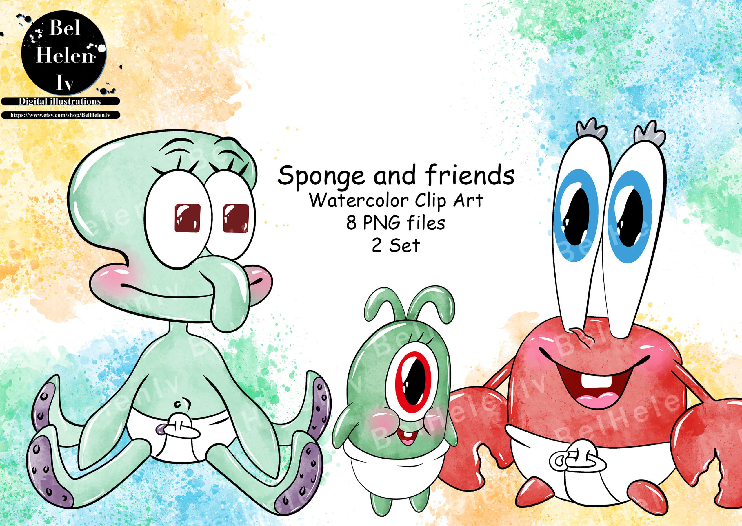 spongebob squarepants and friends baby
