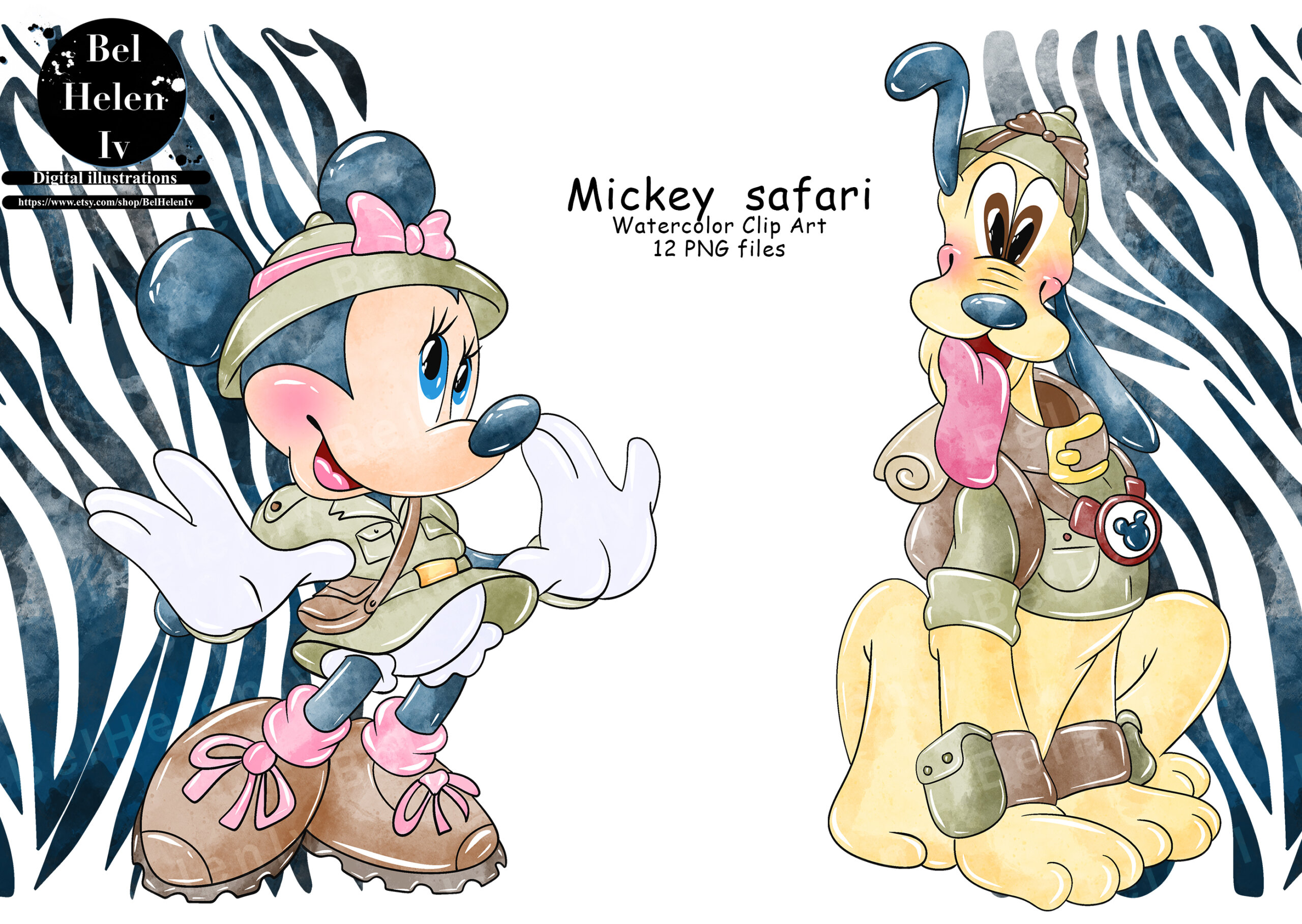 Safari Mickey Mouse, Safari Mickey Mouse PNG, Safari Mickey Mouse